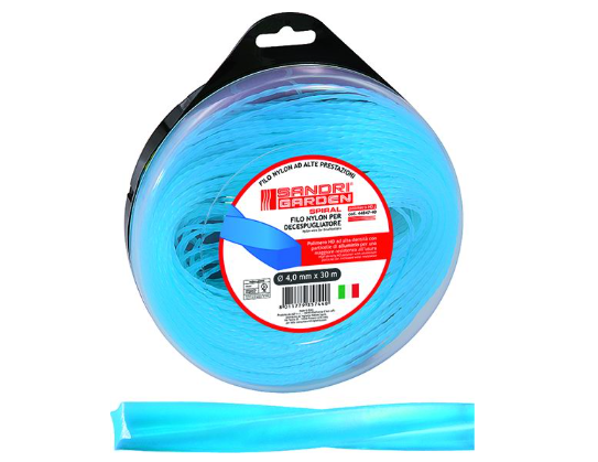 FILO DECESPUGLIATORE SPIRALATO D.4x30MT