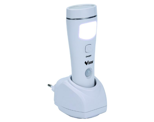 LAMPADA D'EMERGENZA VIGOR TORCIA 1 COB+5 LED