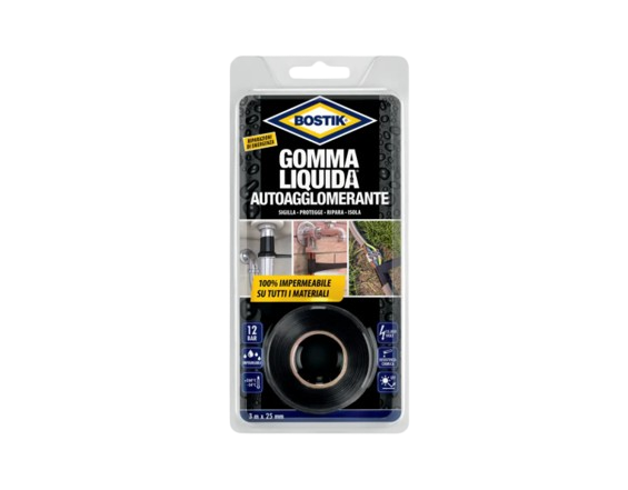 BOSTIK GOMMA LIQUIDA NASTRO AUTOAGGLOMERANTE 25x3MT
