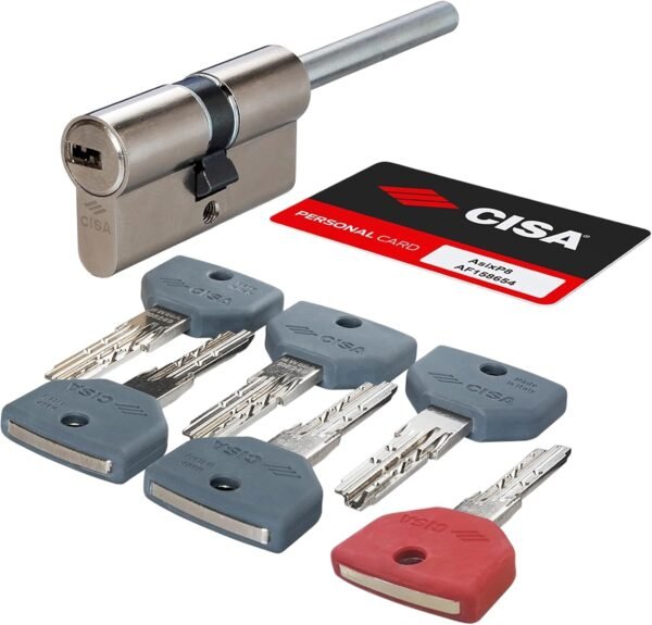 CISA CILINDRO P8 70-30 CODOLO PRO 5 CHIAVI C/CHIAVE CANTIERE