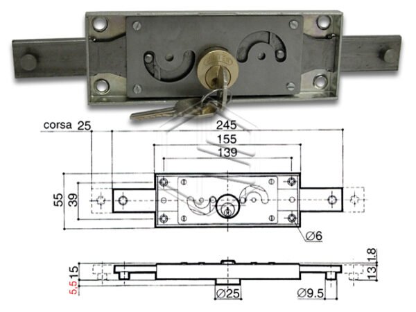 PREFER A211-0012 SERR CENTRALE