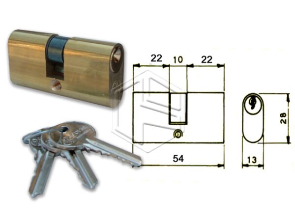 YALE 0901009 CIL OVALE MM 80 53X27