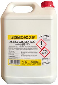 ACIDO CLORIDRICO (MURIATICO) PURO 33% 5LT