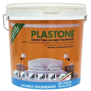 IDROPITTURA LAVABILE "PLASTONE" 5LT
