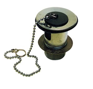 PILETTA OTT. CROM. C/TAPPO E CATENA GR. 1"1/4