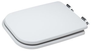 COPRIWATER IN LEGNO CONCA BIANCO C/CERNIERE UNIVERSALI