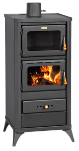 STUFA A LEGNA C/FORNO MOD. FIME 12/16KW