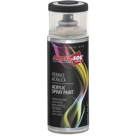 VERNICE ACRILICA SPRAY NERO OPACO 400ML
