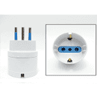 ADATTATORE SCHUKO 10A BIANCO