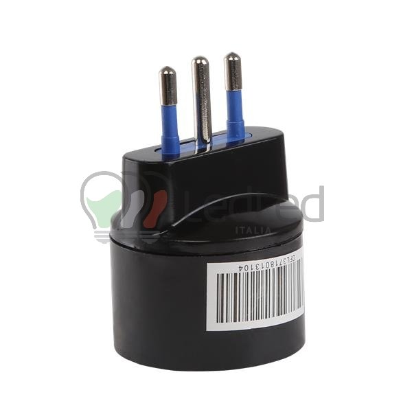 ADATTATORE SHUKO 10A NERO