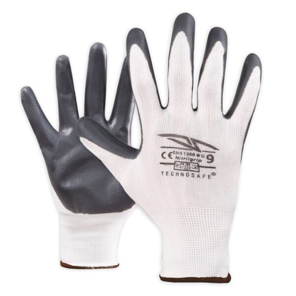 GUANTI NYLON/NITRILE GRIGI TG.9