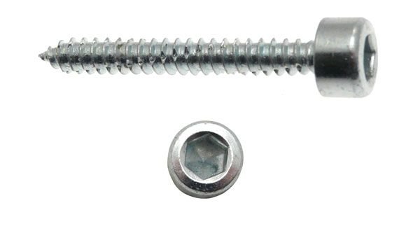 VITE AUTOFILETTANTE FERRO TC ESAGONO INCASSATO 4.8X50 UNI 6947 ZINC BIANCO PZ800