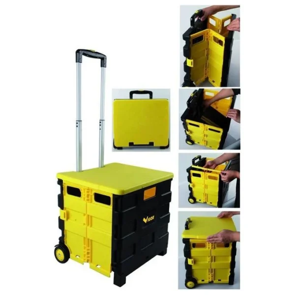 CARRELLO PORTAUTENSILI VIGOR TROLLEY PIEGH. 45x38x98CM