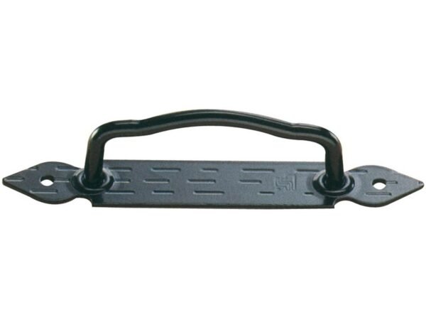 MANIGLIA CUORE 610 NERA C/PLACCA 19CM
