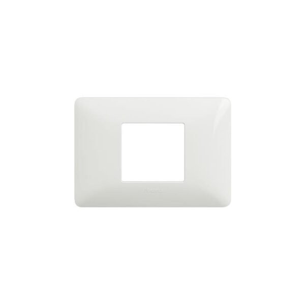 BITICINO MATIX- PLACCA 2 POSTI CENTRATI BIANCA