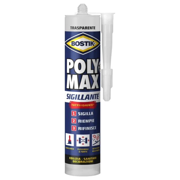 BOSTIK POLYMAX SIGILLANTE TRASPARENTE 280ML