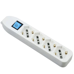 MULTIPRESA S/CAVO 4 POSTI UNI+IN BIANCA