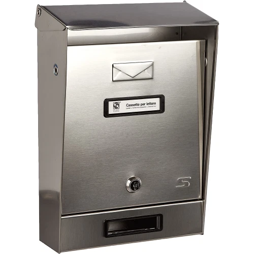 CASSETTA DA POSTA INOX EST. C/TETTO 10.001