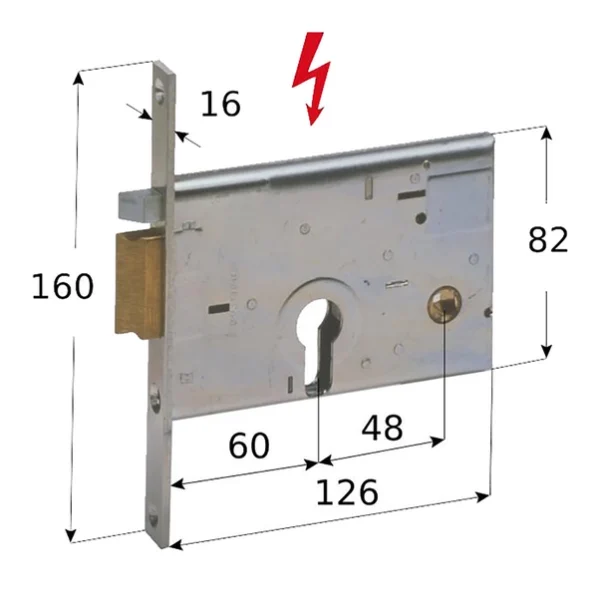 CISA 14010-60-2 SERRATURA EL INFIL CIL SAG SX