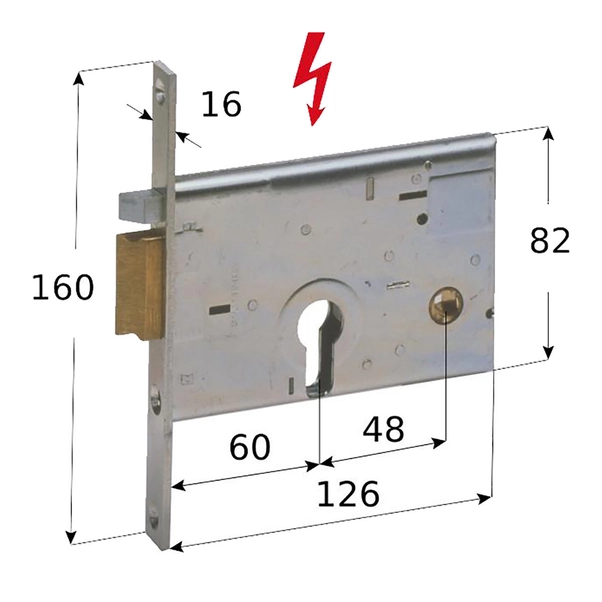 CISA 14010-60-2 SERRATURA EL INFIL CIL SAG SX