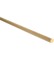 BASTONI TONDI LEGNO DURO ZIGRINATI 14MM 1MT