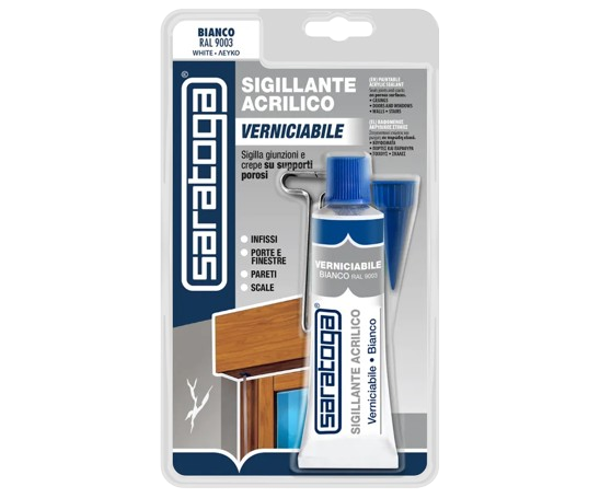 SIGILLANTE ACRILICO VERNICIABILE BIANCO 60ML