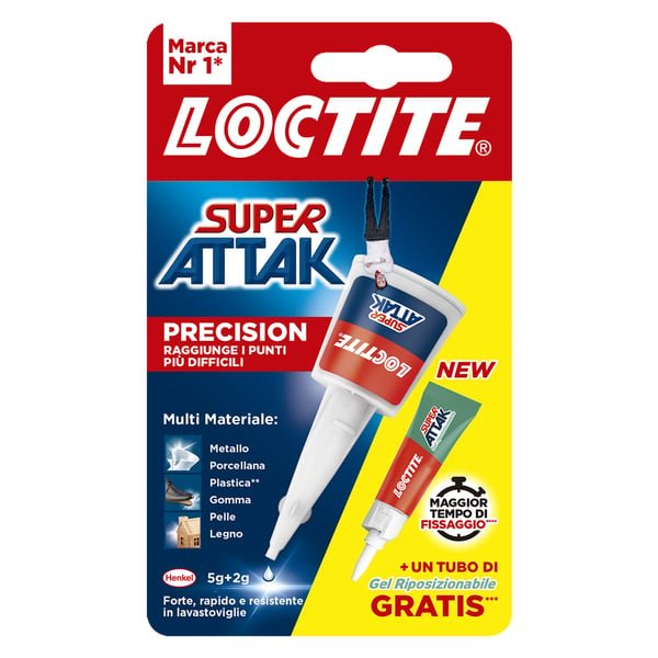 ADESIVO ATTAK SUPER 5,5GR+2 RIPOSIZIONABILE