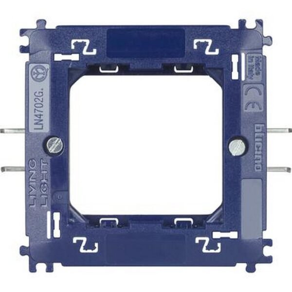 BITICINO LIVING – SUPPORTO UNICO 2 MODULI BLU C/GRAFFETTE