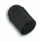 PORTALAMPADA PVC E27 NERO