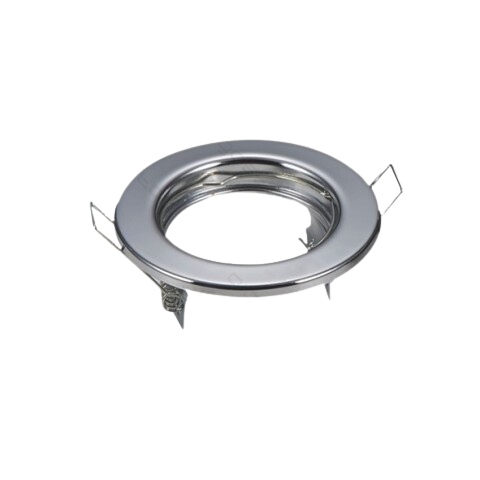 FARETTO INCASSO FISSO TONDO F.60 CROMO POR.GU10