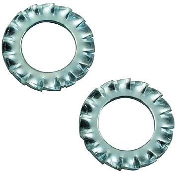 CF.1000 RONDELLE DENTELLATE ESTERNE ZINCATE 1/4 10 MM