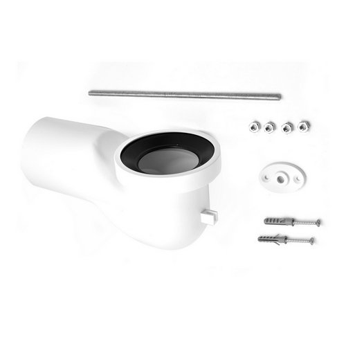 CURVA TECNICA P/WC D.110 + KIT STAFFA