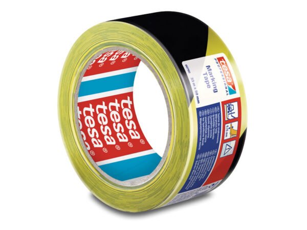 NASTRO TESA GIALLO-NERO 50x33MT