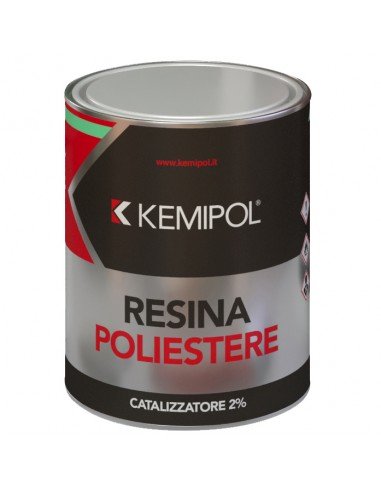 KEMIPOL RESINA POLIESTERE C/CATALIZZATORE 750ML