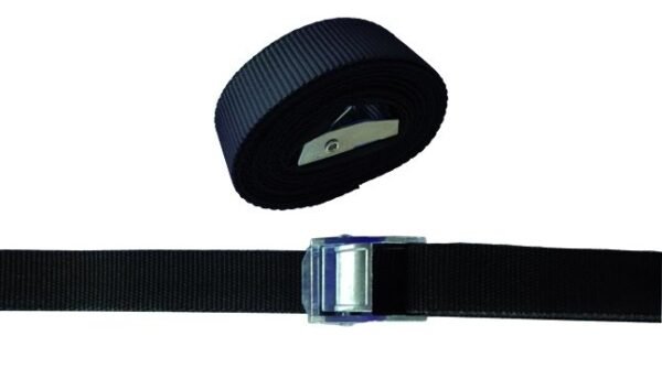 CINGHIA NERA VIGOR C/MORSETTO 25x5MT