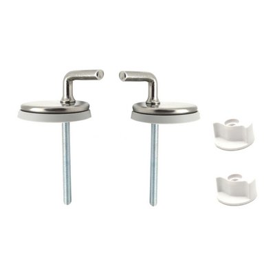 COPPIA SUPPORTI P/SEDILE WC OTT. CROMATO