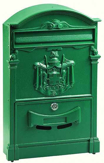 CASSETTA P/LETTERE VIGOR RESIDENCIA VERDE ALU 26x9 H.41