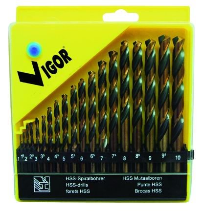 SERIE 19 PUNTE HSS VIGOR BI-ACTION 1-10 MM