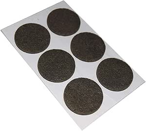 CF.6 FELTRINI ADESIVI TONDI MARRONI 28MM