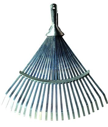 SCOPA RACCOGLIFOGLIE VIGOR ZINCATA C/ATTACCO CONICO