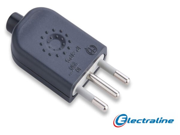 SPINA DRITTA ANTRACITE 10A 2P+T