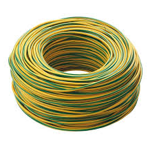 CAVO UNIPOLARE FS17 4MM GIALLO-VERDE MATASSA 10MT