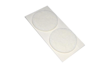 CF.2 FELTRINI ADESIVI TONDI BIANCHI D.50