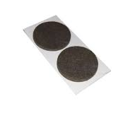 CF.2 FELTRINI ADESIVI TONDI MARRONI 40MM