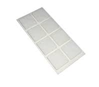 CF.8 FELTRINI ADESIVI QUADRATI BIANCHI 25MM