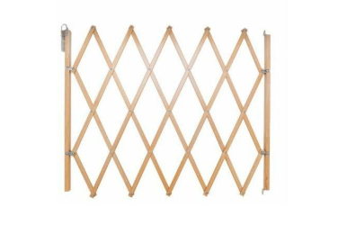 CANCELLETTO DOG GATE IN RUBBERWOOD GREZZO 600/1100x750 H MM