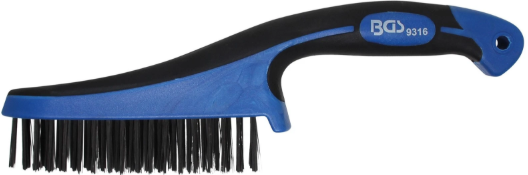 SPAZZOLA ACCIAIO C/MANICO PLASTICA 282MM