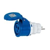 ADATTATORE SPINA SCHUKO PRESA CEE 2P+T 16A IP44