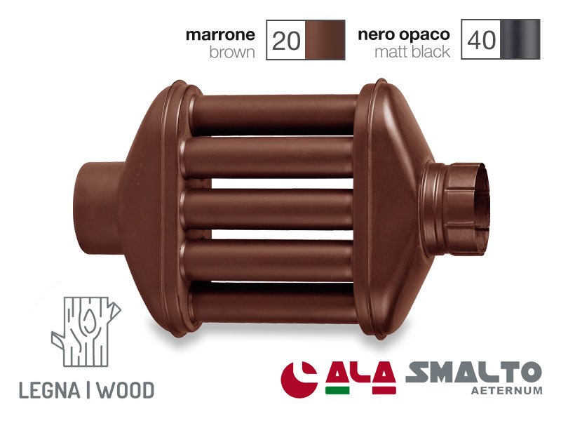 ALA SCAMBIATORE DI CALORE MARRONE 130MM