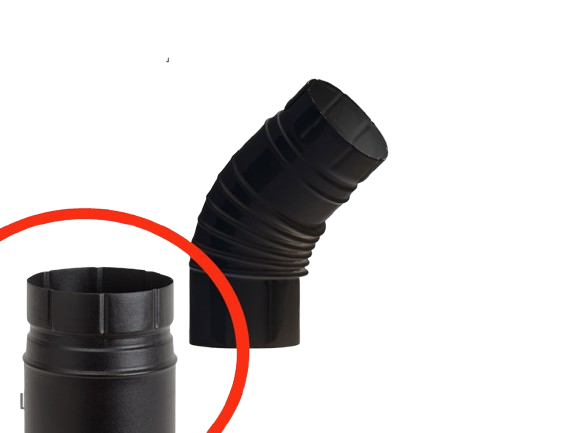 ALA GOMITO NERO OPACO 130MM